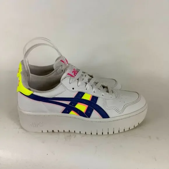 Asics Japan S Platform Sneakers Women's 8 White Leather Lace-Up Athletic Shoes - Picture 2 of 10